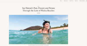 An article by Leslie Lang for Marriott Bonvoy Traveler about Wailea, Hawaii
